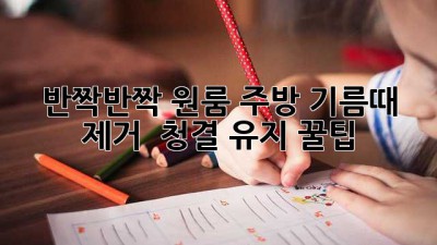 ✨반짝반짝✨ 원룸 주방, ✨기름때 제거✨ & ✨청결 유지 꿀팁🍯